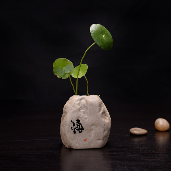 Hand-painted Stoneware Vase