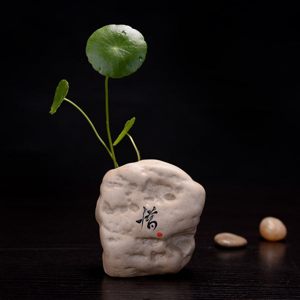 Hand-painted Stoneware Vase