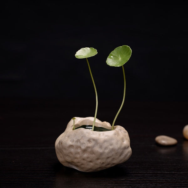 Hand-painted Stoneware Vase