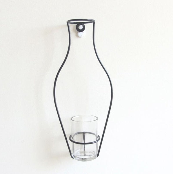 Nordic Style Iron Frame Wall Vase