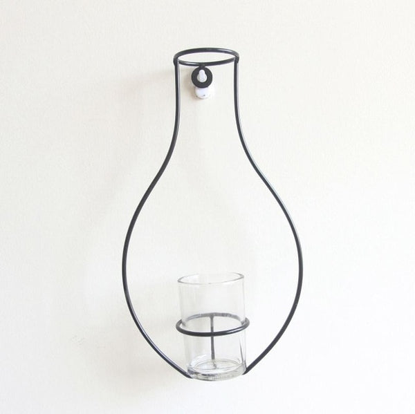 Nordic Style Iron Frame Wall Vase