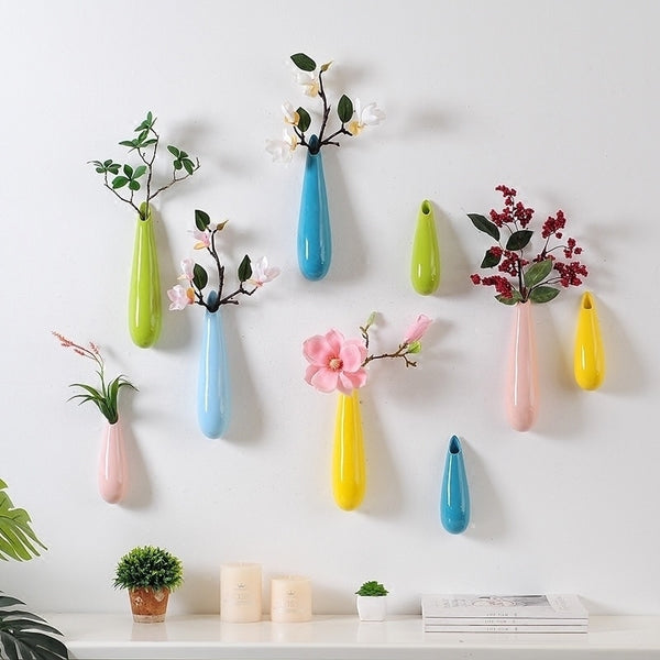Ceramic Wall Hanging Flower Vase