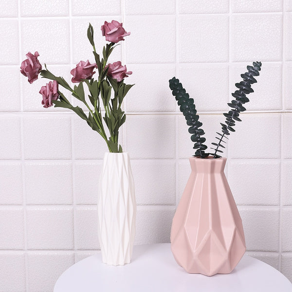 White Imitation Ceramic Vase