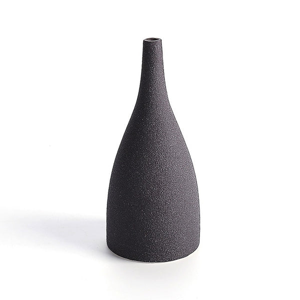 Blue Black Ceramic Vase