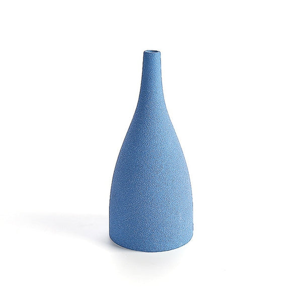 Blue Black Ceramic Vase