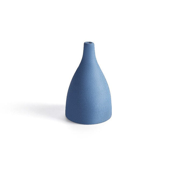 Blue Black Ceramic Vase