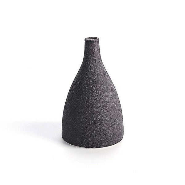 Blue Black Ceramic Vase