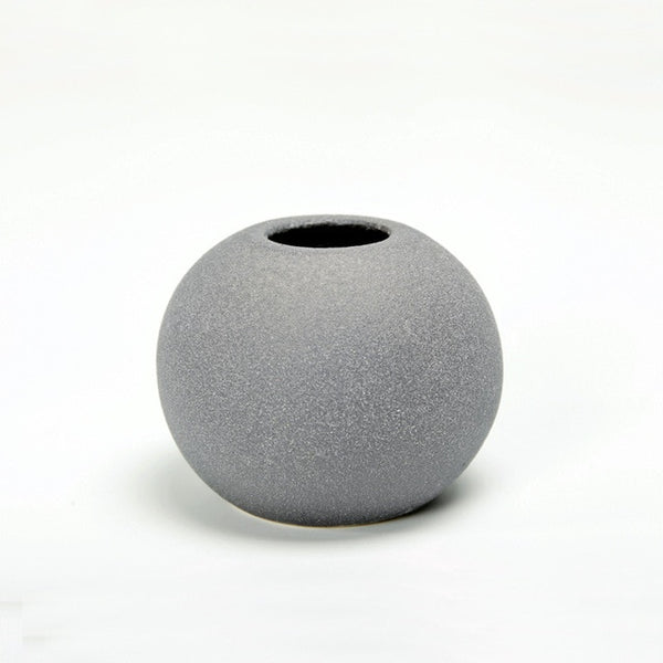 Blue Black Ceramic Vase