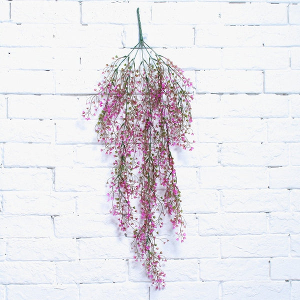 Artificial Silk Flower Wall Hanging Vase