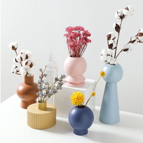 Minimalist Semi-handmade Ceramic Vase