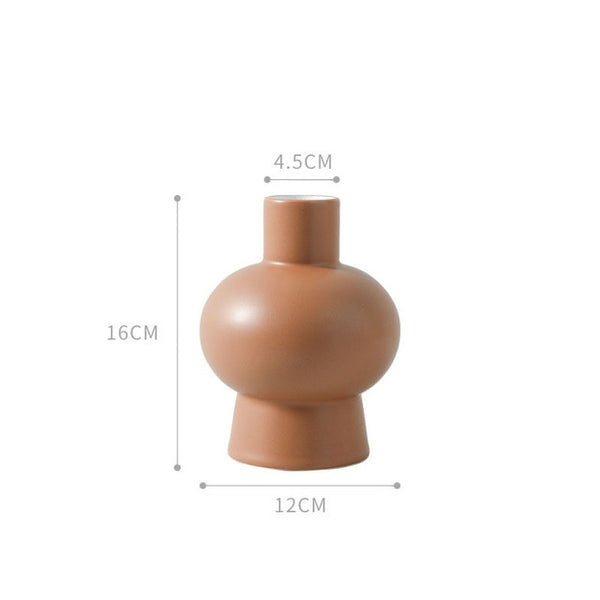 Minimalist Semi-handmade Ceramic Vase