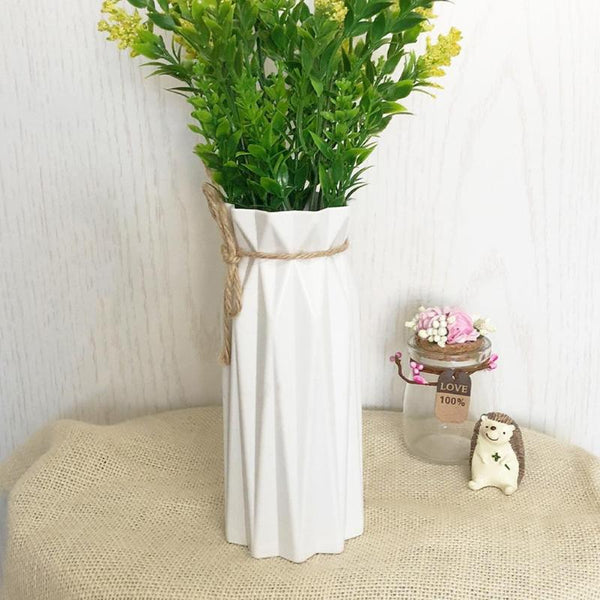 White Plastic Vase