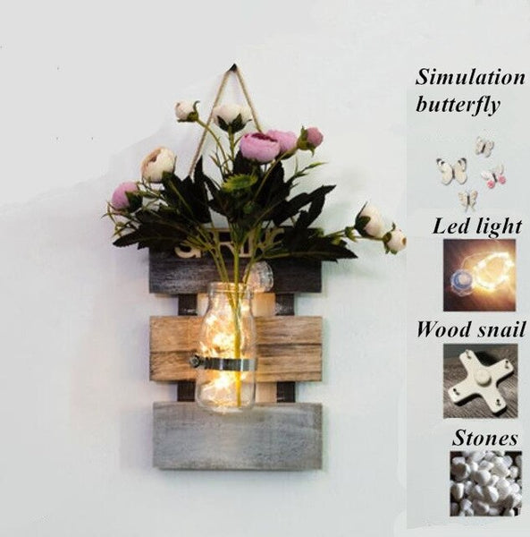 Wall Hanging Glass Vase