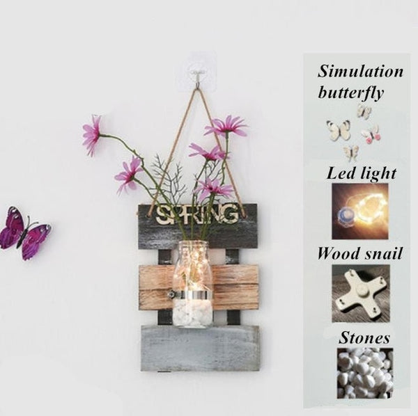 Wall Hanging Glass Vase