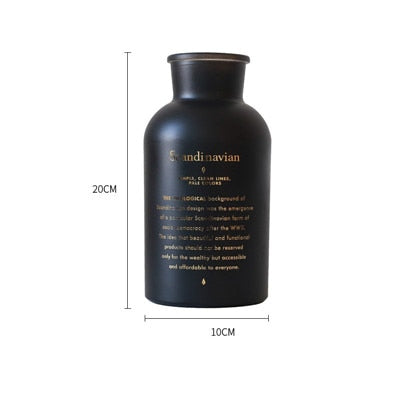 Nordic Black Glass Vases