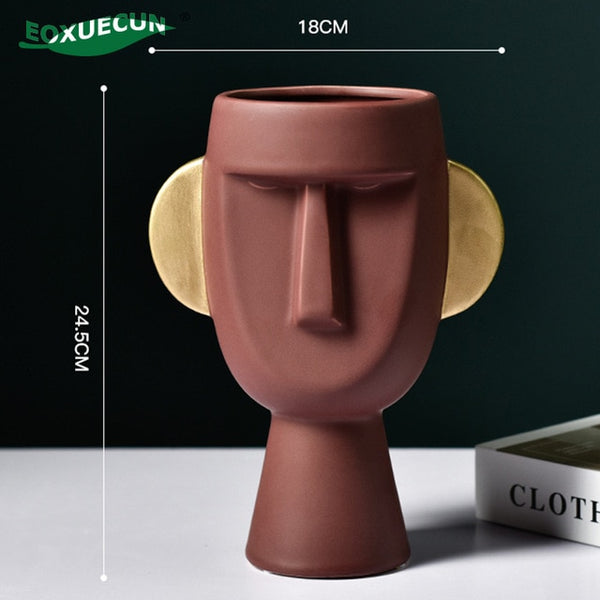 Ceramic Figure Vase