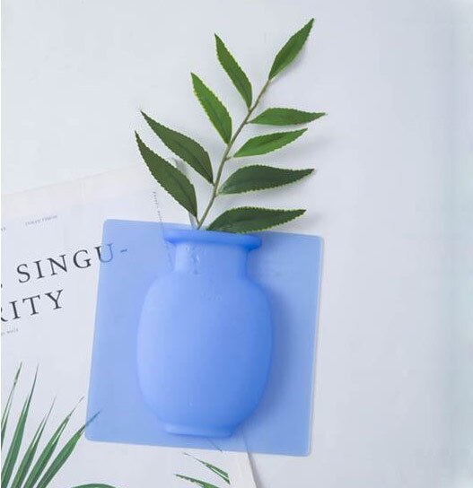 Silicone Sticky Magic Wall Vase